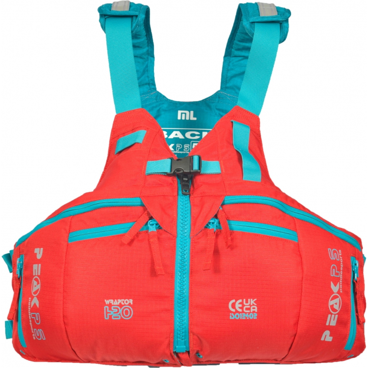 2026 Peak PS M&auml;nner Wraptor H2O Auftriebshilfe PFD 26WH - Red